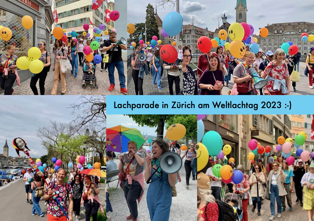 Lachparade in Zürich 2023 | Weltlachtag